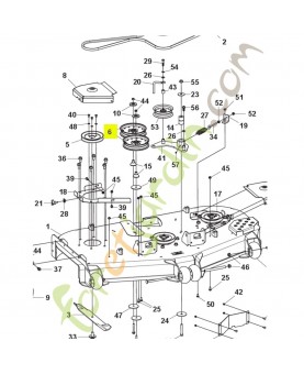 Poulie 510015102- Pièce détachée Husqvarna