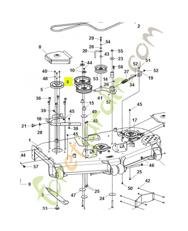 Poulie 510015102- Pièce détachée Husqvarna