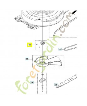 poulie 529596101 - Pièce détachée Husqvarna