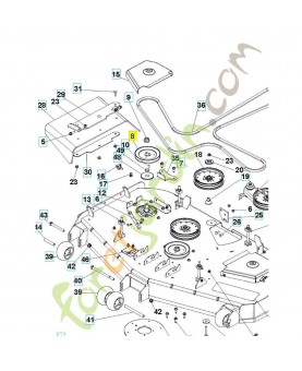 Poulie 590805101 - Pièce détachée Husqvarna