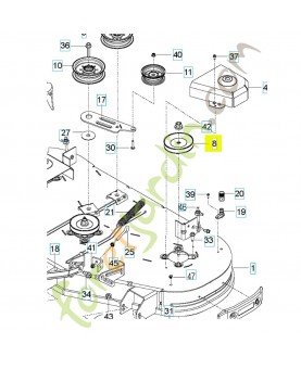Poulie 590805103 - Pièce détachée Husqvarna