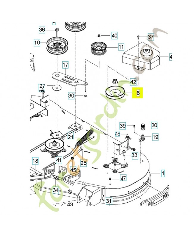 Poulie 590805103 - Pièce détachée Husqvarna