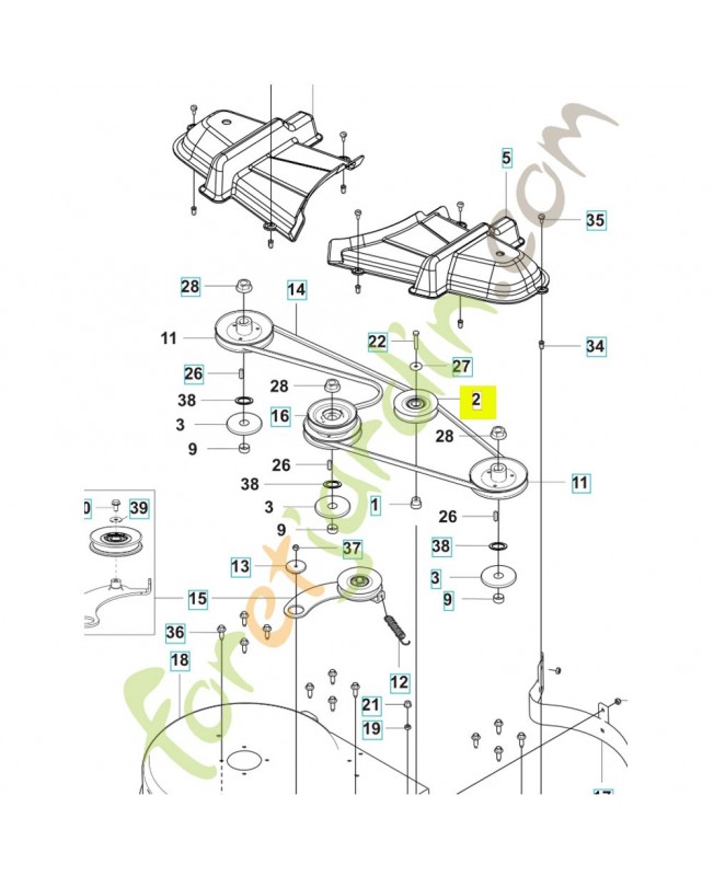 Poulie 597922601 - Pièce détachée Husqvarna