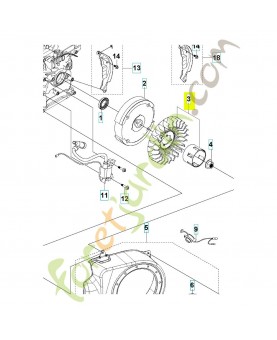 Poulie 599348602- Pièce détachée Husqvarna