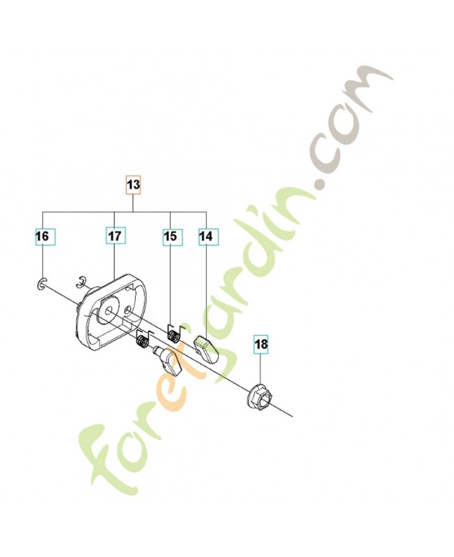 Poulie de lanceur 579814201. Pièce détachée Husqvarna