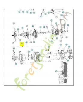 poulie 529582402 - Pièce détachée Husqvarna