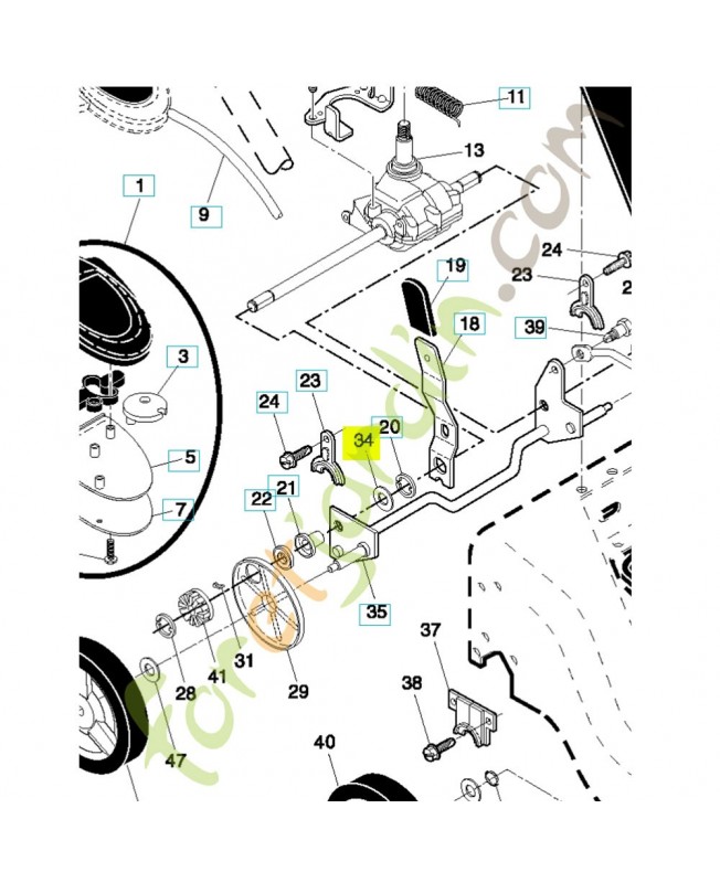 Rondelle 532851226. Pièce de rechange Husqvarna Rondelle 532851226. Pièce de rechange Husqvarna