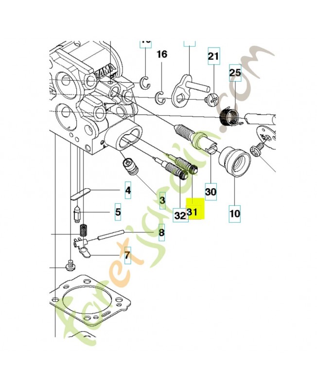 Vis 504909201. Pièce de rechange Husqvarna