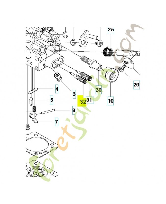 Vis 504028101. Pièce de rechange Husqvarna