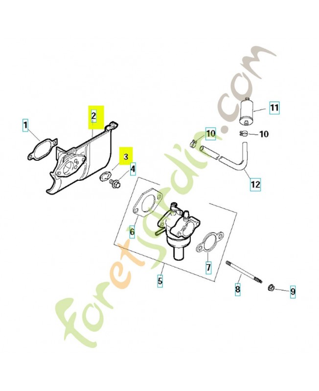 Kit 523060801. Pièce de rechange Husqvarna
