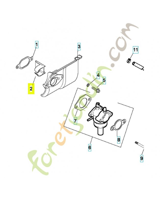 Insert 544936901. Pièce de rechange Husqvarna