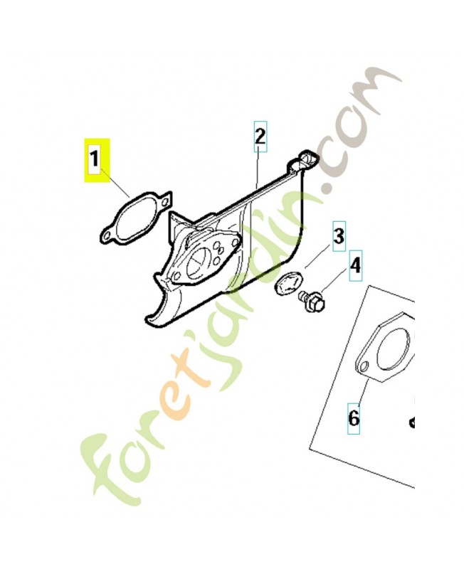 Joint 504577501. Pièce de rechange Husqvarna