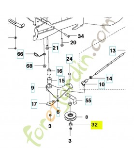 Douille 544003401. Pièce de rechange Husqvarna
