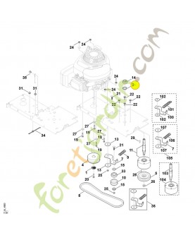 Anneau de joint. 6000-709-2000 Pièce de rechange Sithl / Vicking