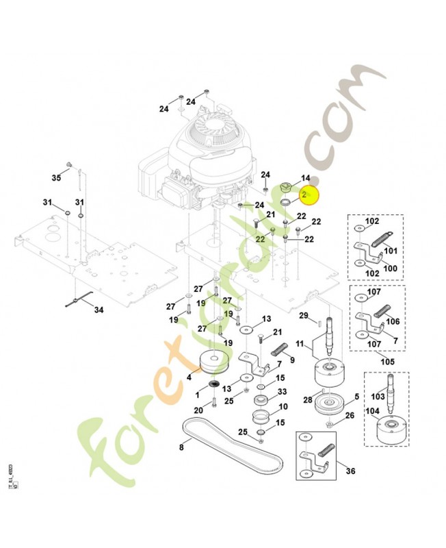 Anneau de joint. 6000-709-2000 Pièce de rechange Sithl / Vicking