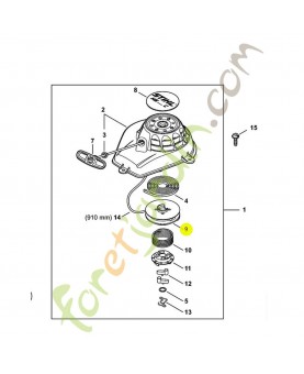 Poulie a cable 4237-195-0401. Pièce de rechange Sithl / Vicking