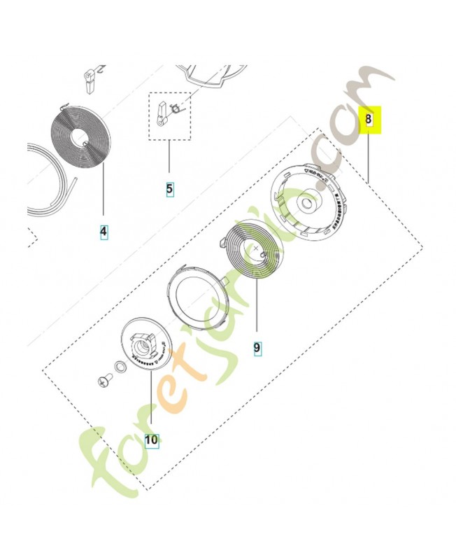 kit poulie 536628201. Pièce détachée Husqvarna