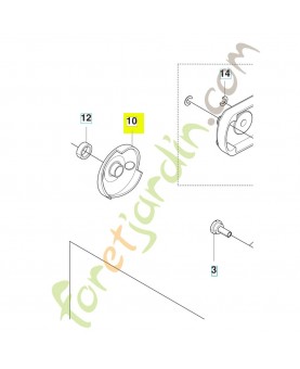 Poulie 528755403.Pièce détachée Husqvarna