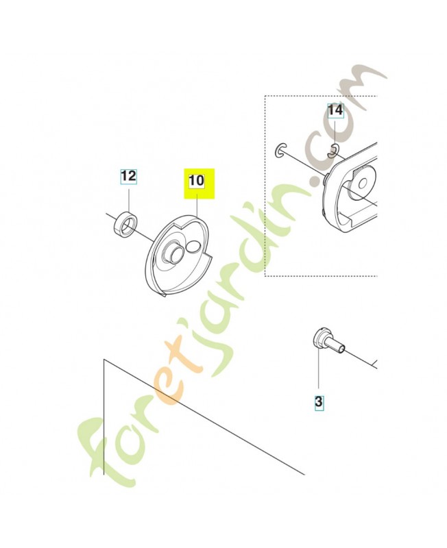 Poulie 528755403.Pièce détachée Husqvarna