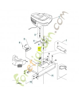 Kit poulie 536887001. Pièce détachée Husqvarna