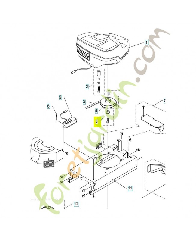 Kit poulie 536887001. Pièce détachée Husqvarna