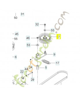 poulie 589766102 - Pièce détachée Husqvarna