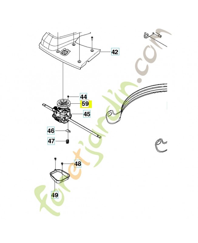 Poulie 536301801- Pièce détachée Husqvarna