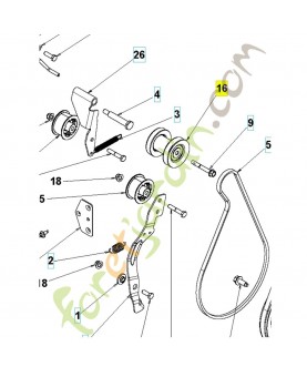 poulie 598816003 - Pièce détachée Husqvarna