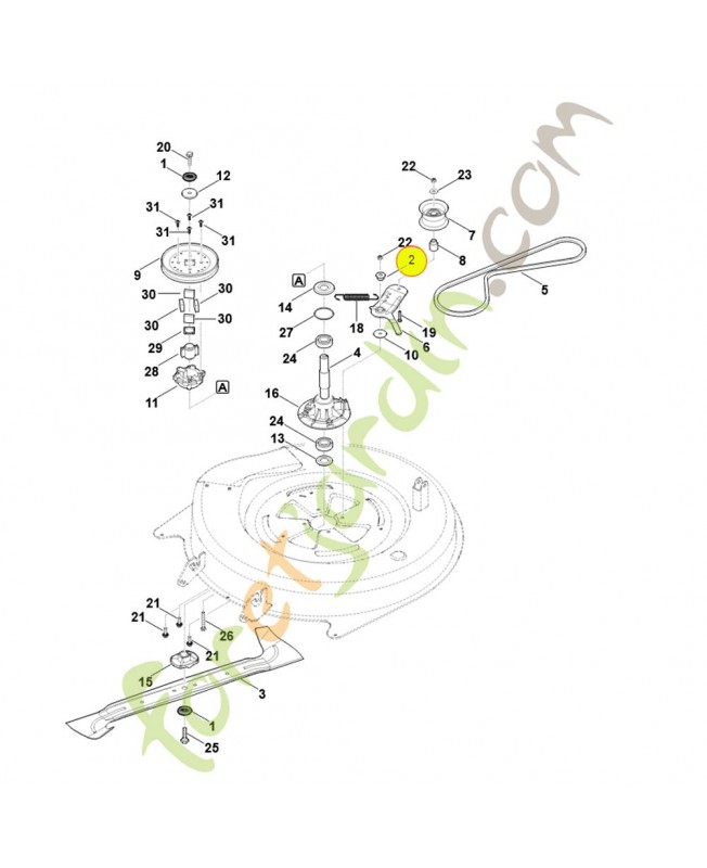 Douille d'écartement 6140-764-2821. Pièce détachée Stihl / Vicking