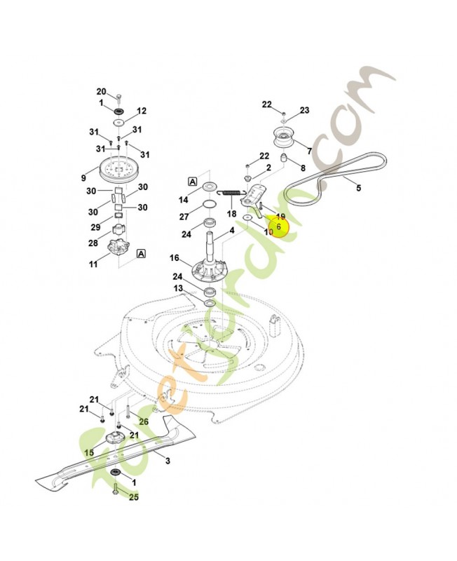 Bras de tension 6140-764-2601. Pièce détachée Stihl / Vicking