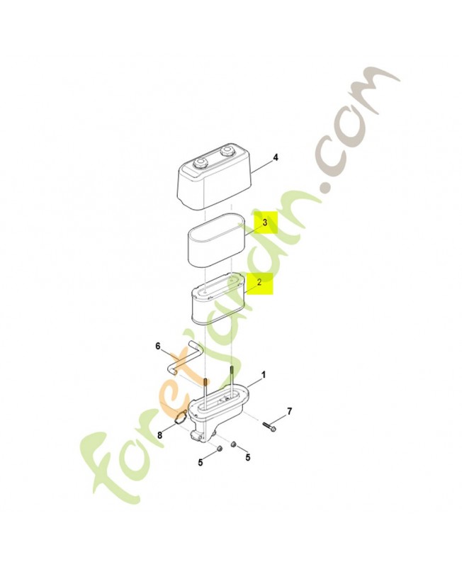 Filtre à air 0004-140-4400. Pièce détachée Stihl / Vicking
