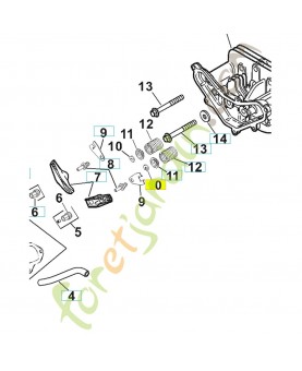 Support 531029562 - Pièce de détachée Husqvarna