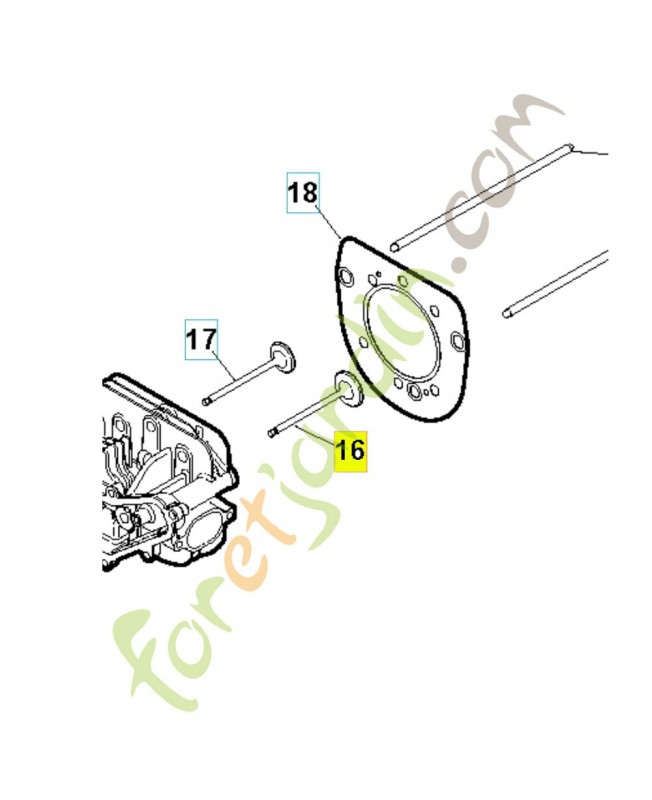 Soupape 531029568. Pièce de rechange Husqvarna Soupape 531029568. Pièce de rechange Husqvarna