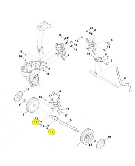 Vis m8x16 9027-068-1770. Pièce de rechange Sithl / Vicking