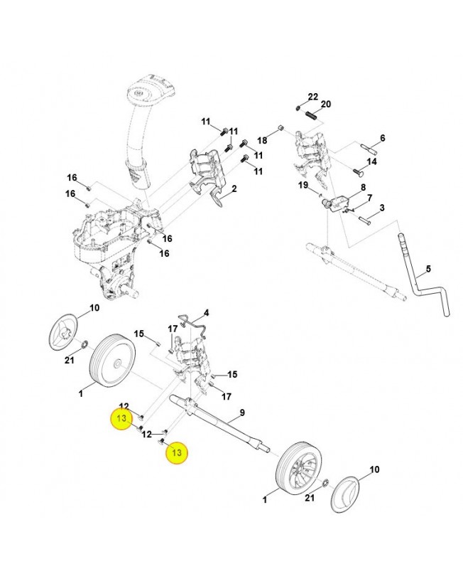 Vis m8x16 9027-068-1770. Pièce de rechange Sithl / Vicking