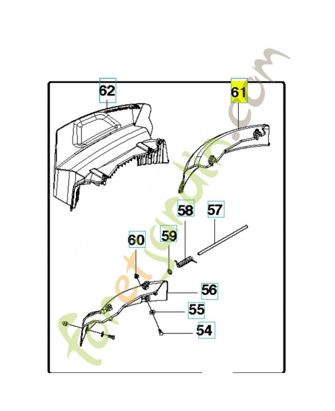capot 504584501- Pièce de détachée Husqvarna