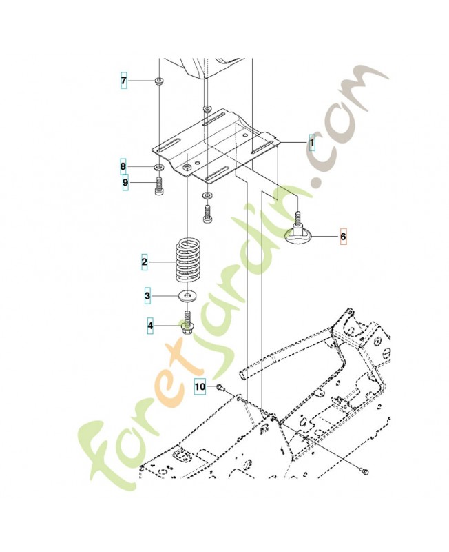 Vis à molette 585065201 - Pièce de détachée Husqvarna