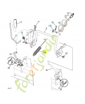 Ressort 583580001. Pièce de rechange Husqvarna