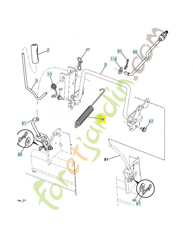 Ressort 583580001. Pièce de rechange Husqvarna Ressort 583580001. Pièce de rechange Husqvarna