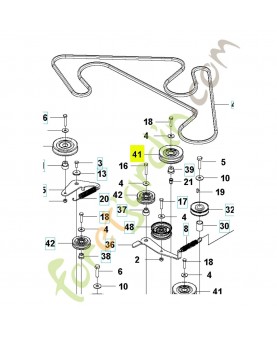 poulie complète 589619701. Pièce détachée Husqvarna