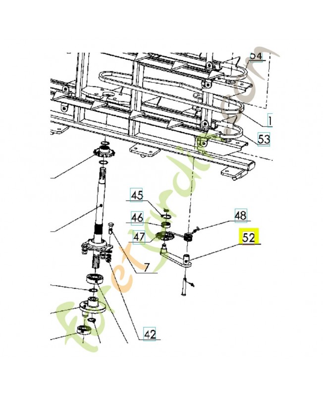 Tendeur de courroie 536173001. Pièce détachée Husqvarna