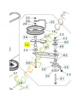 Rondelle d'espacement 599502401. Pièce détachée Husqvarna