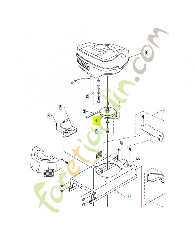 Poulie 597764102- Pièce détachée Husqvarna