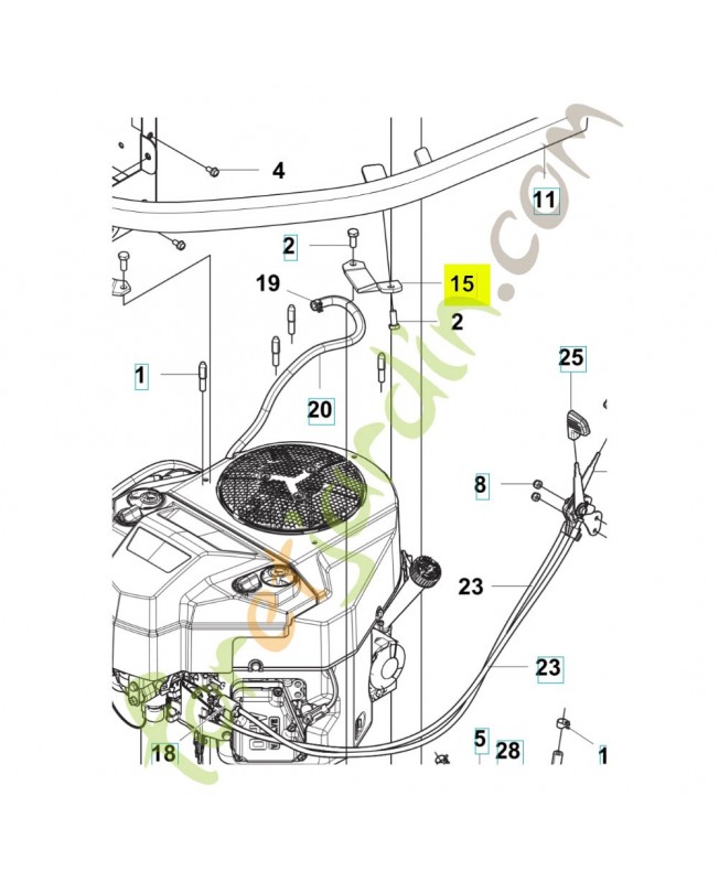 support 589558902 - Pièce détachée Husqvarna