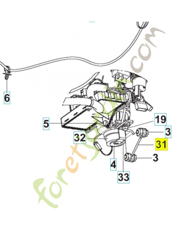 support 593820601- Pièce détachée Husqvarna support 593820601- Pièce détachée Husqvarna