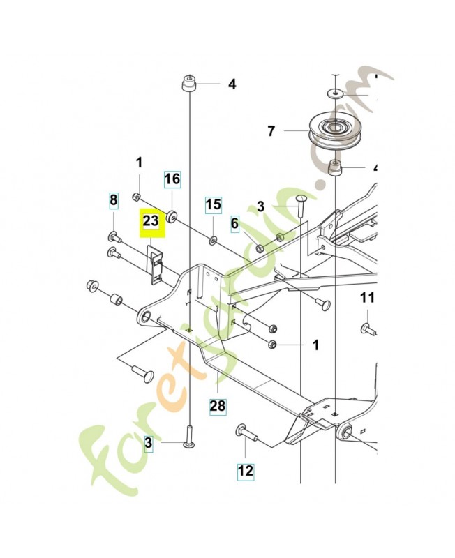 support 589996701- Pièce détachée Husqvarna support 589996701- Pièce détachée Husqvarna