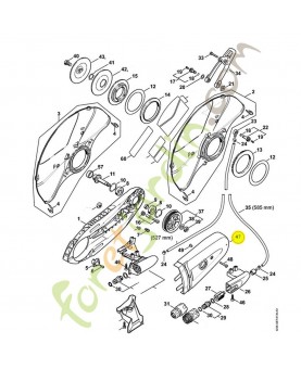 Piece de protection ts 420 4238-700-8109. Pièce de rechange Sithl / Vicking