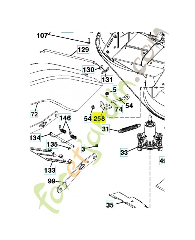 Support 592856001. Pièce détachée Husqvarna