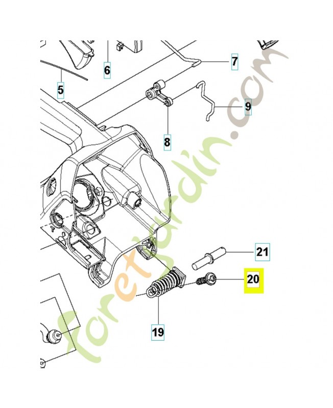 Vis 521517901. Pièce de rechange Husqvarna