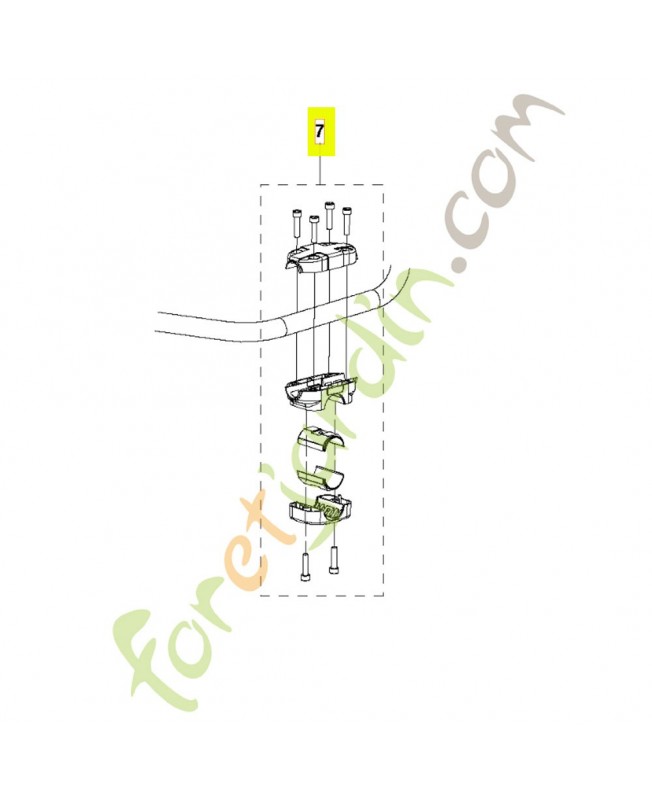 Support de poignée 593825402. Pièce détachée Husqvarna Support de poignée 593825402. Pièce détachée Husqvarna